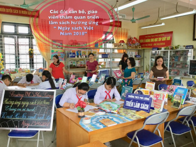 Trường THCS Phú Lương hưởng ứng ngày sách Việt Nam