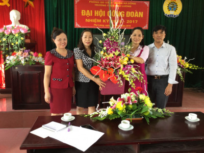 Đại hội công đoàn trường THCS Phú Lương nhiệm kì 2015 - 2017