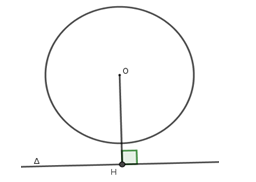 vị trí tương đối giữa đường thẳng và đường tròn